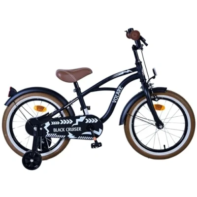Abbildung von Volare Black Cruiser Kinderfahrrad Jungen 16 Zoll Schwarz