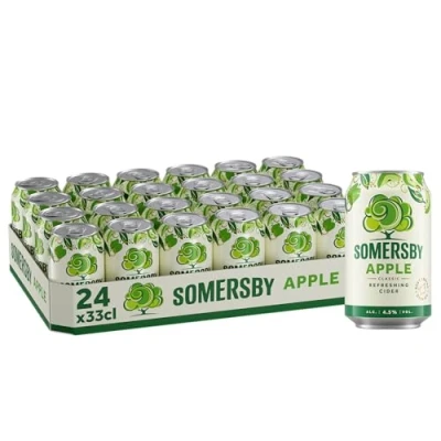 Abbildung von Somersby Apple Cider 0,33 l Dose 24 Dosen fruchtiger Apfel mit 4,5 % Vol. ohne künstliche Farb und Aromastoffe (24 x l)