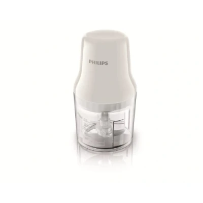 Abbildung von Philips Daily Collection HR1393/00 Zerkleinerer, 0,7 l, Transparent, Weiß, Kunststoff, 450 W, 220 240 V, 50 60 Hz