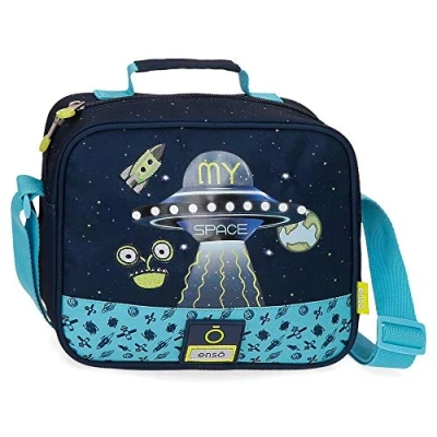 Abbildung von Enso My Space Kulturbeutel mit Umhängetasche, Blau, 23 x 20 9 cm, Polyester