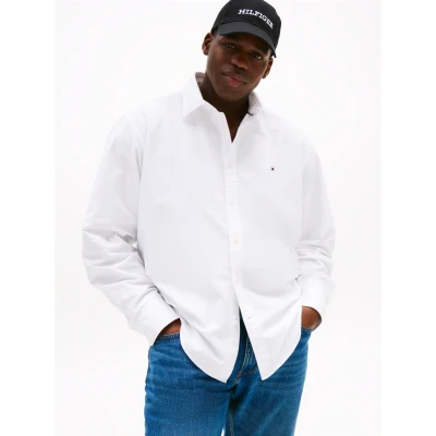 Abbildung von Tommy Hilfiger Solid Heritage Hemd, Herren, Größe: 4XL, Opthic white