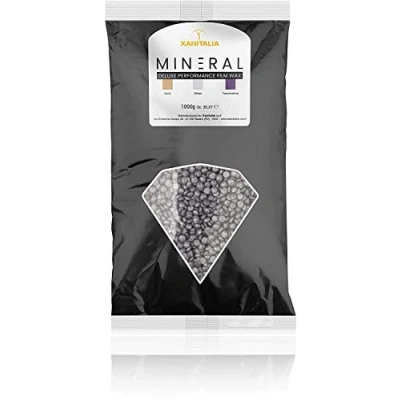 Abbildung von Xanitalia Pro Mineral Silber Einwegwachs ohne Streifen 1000 g