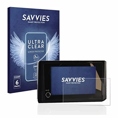Abbildung von Savvies 6 Stück Schutzfolie für Toyota C HR 2023 Infotainment Displayschutz Folie Ultra Transparent