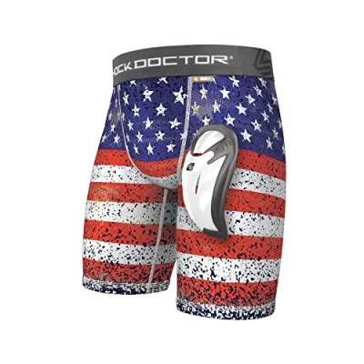 Abbildung von Shock Doctor Power Kompressions Schutzshorts für Herren mit Cup Tasche