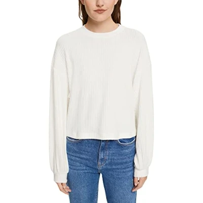 Abbildung von ESPRIT Damen T Shirt, Normal, Polyester, 114/Off White 5, XXL