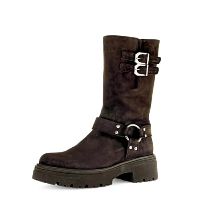 Abbildung von Gabor Damen Halbschaft Stiefel braun