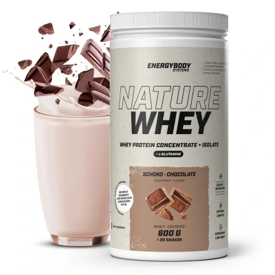 Abbildung von Nature Whey Schoko. Eiweißshake ohne künstliche Verdickungsmittel. 600 g