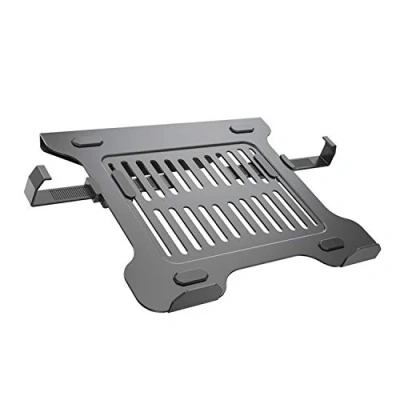 Abbildung von HFTEK Notebook/Tablet Halterung für Laptops von 10 17,3 Zoll VESA 75 x oder 100 mm Belastbarkeit bis 8 kg schwarz (FA03LH)