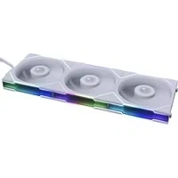 Abbildung von Lian Li UNI FAN TL Series Lüfter, Dreierpack, Inklusive Controller, Standard Blade, Daisy Chaining, Fluid Dynamic Bearing, 120mm, Weiß