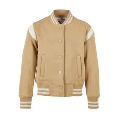 Abbildung von Urban Classics Inset College Übergangsjacke für Kinder, Größe: 134/140, Unionbeige whitesand