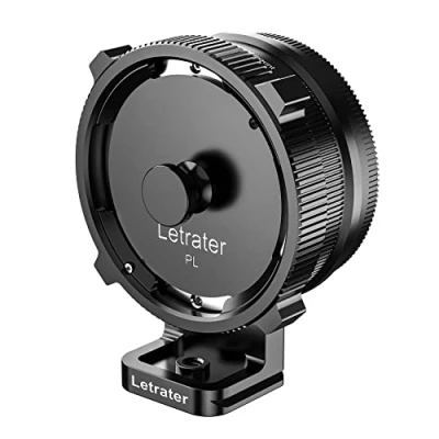 Abbildung von Letrater PL auf GFX Mount Adapter, kompatibel mit Objektiv &amp; Fuji G Cameras GFX100S, GFX100, GFX50R, GFX50S, GFX50S II/PL Pro usw., zwei Kappen