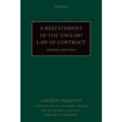 Abbildung von A Restatement of the English Law Contract
