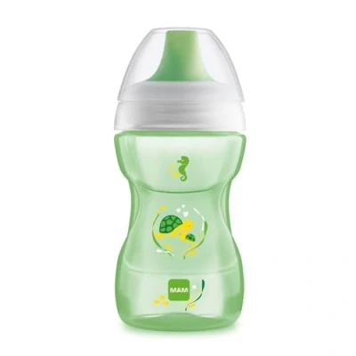 Abbildung von MAM Fun To Drink Cup Tasse mit Griffen und festem Auslauf, 8 Monate, 270 ml, Unisex