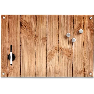 Abbildung von Zeller Present Magnettafel &quot;Wood&quot;, Memoboard, aus Glas, Holz Motiv