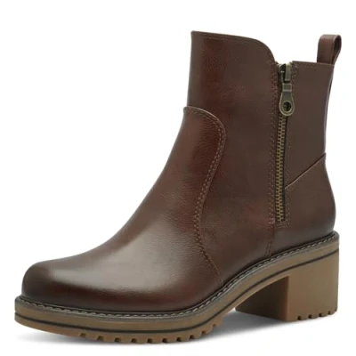 Abbildung von MARCO TOZZI Stiefelette &quot;LUTTER&quot;, Blockabsatz, Boots, Ankleboots in veganer Verarbeitung