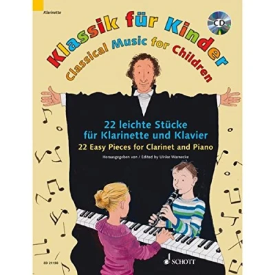 Abbildung von Klassik für Kinder: 25 leichte Stücke Klarinette und Klavier. in B Ausgabe mit CD.