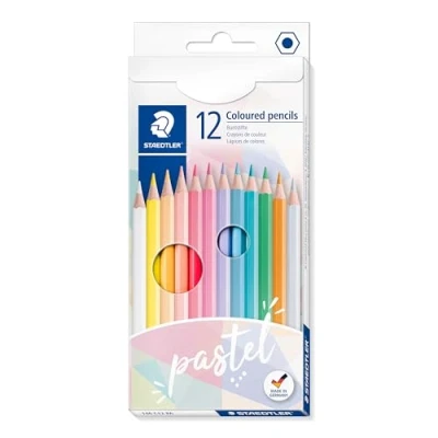 Abbildung von kleurpotloden kartonnen etui 12 st pastel