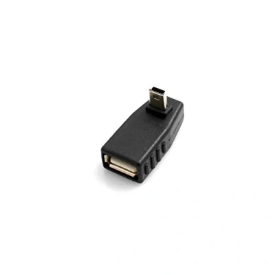 Abbildung von System S USB Typ A Buchse auf Mini Stecker 90 Aufwärts Winkel Gewinkelt Winkelstecker Adapter