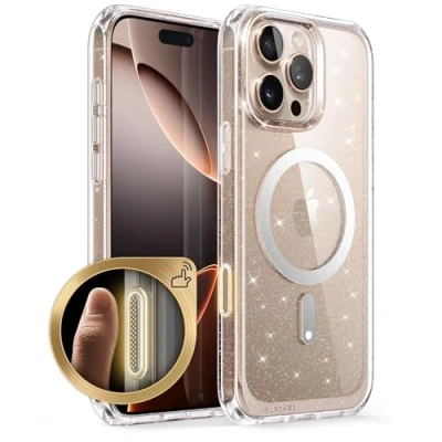 Abbildung von SupCase für iPhone 16 Pro Max Hülle 6.9&#039;&#039; Kompatibel mit MagSafe Slim Handyhülle Dünn Case Durchsichtig Schutzhülle Backcover [Unicorn Beetle Mag] Handy 2024 (GPink)