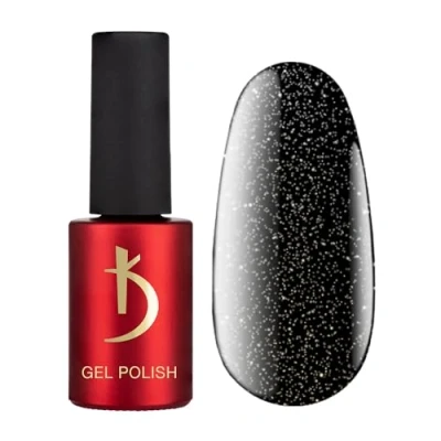Abbildung von UV Nagellack Gel für Nägel Black Shimmer Nail Polish LED 7ml langlebig Glanz Maniküre DIY Nageldesign Farbe GelNägel Manicure