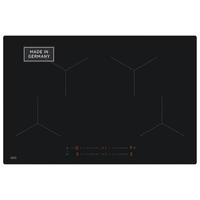 Abbildung von AEG Induktionskochfeld Autark 80 cm, Made in Germany, 4 Flex Kochzonen mit kratzresistenter SaphirMattSE Oberfläche, Powerfunktion für schnelleres Kochen, Timer, Touch Bedienung, Rahmenlos, TO84IA0FIT