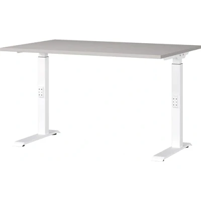 Abbildung von GERMANIA Schreibtisch &quot;Downey, mechanisch höhenverstellbar&quot;, moderne Farbvariationen, Breite 120/140/160/180 cm, Made in Germany