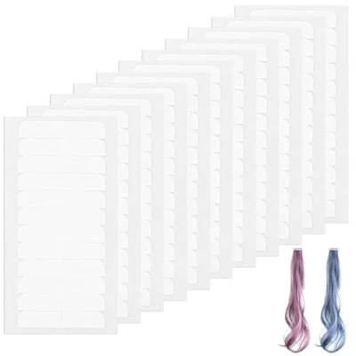 Abbildung von 216 STK Doppelseitiges Transparent Ersatz Tapes Extensions Haar Klebeband，Haarverlängerungsband Tape Haarverlängerung Klebeband Perücken Kleber
