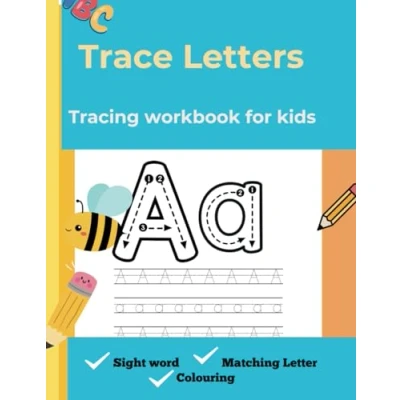 Abbildung von Trace Letters: Tracing Workbook for Kids Fun and Educational Alphabet Practice Early Learners: Handwriting Preschool Kindergarten Children