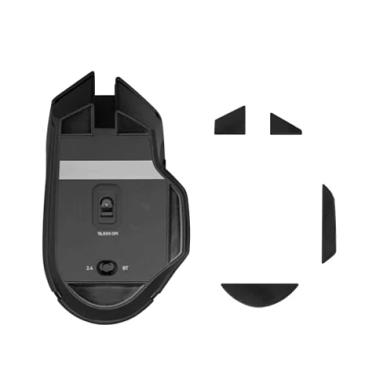 Abbildung von kwmobile Mouse Feet Sticker kompatibel mit Razer Basilisk X Hyper Speed Ersatz Glider Mausfüße passgenau Maus Glides in Schwarz