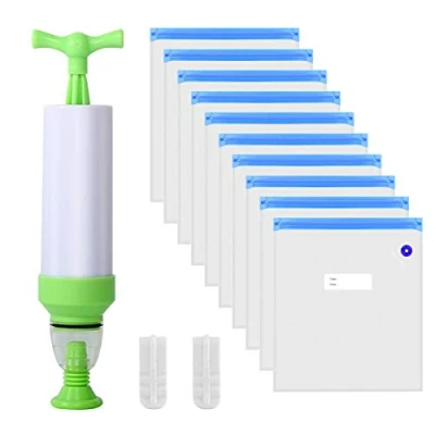 Abbildung von SOOWAY 10 Stück 3D Druckerfilament Feuchtigkeitsbeständig Aufbewahrungstasche Mit Abgaspumpe Wiederverwendbar Vakuumversiegelte Beutel Für PLA ABS Sparen