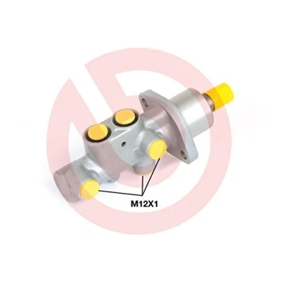 Abbildung von BREMBO M 61 075 Hauptbremszylinder 22,2 Aluminium 12 x 1 (3) PEUGEOT: 206 Schrägheck