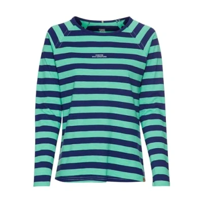 Abbildung von camel active Gestreiftes Langarmshirt, Damen, Größe: Small, Peppermint stripes