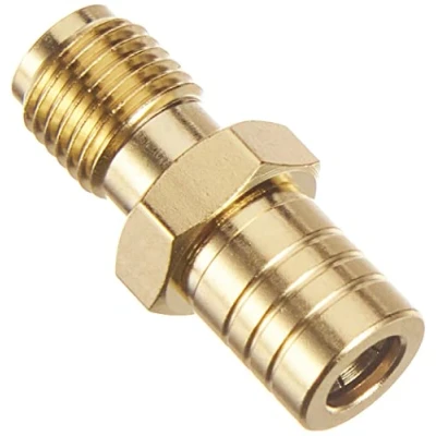Abbildung von conecto SMA Adapter, MCX Kupplung, Buchse ohne Pin auf SMB Pin, Adapter zum verbinden von Anschlüssen mit Anschlüssen, vergoldet
