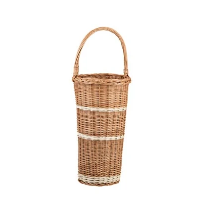 Abbildung von e wicker24 Alles aus Weide Regenschirmständer, Schirmständer Weide, runder Regenschirmständer