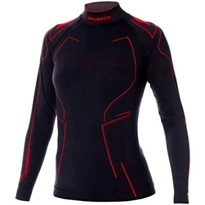 Abbildung von Brubeck Motocyklowa Cooler Z DŁUGIM RĘKAWEM Strickpullover, Damen, Größe: Large, Black