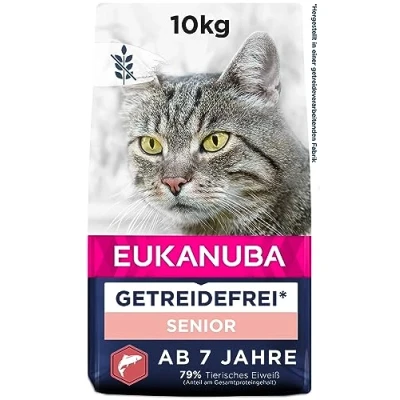 Abbildung von Eukanuba Euk Cat Senior Grainfree Salmon 10 kg