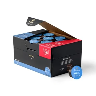 Abbildung von Tchibo Cafissimo Vorratsbox Kaffee Filterkaffee mild Kaffeekapseln, 96 Stück (Kaffee, mit sanften Röstaromen), nachhaltig &amp; fair gehandelt