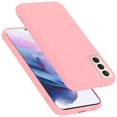 Abbildung von Cadorabo Hülle kompatibel mit Samsung Galaxy S21 PLUS Silikon Handyhülle für Case aus flüssigem stoßfeste dünne TPU Schutzhülle LIQUID PINK