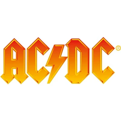 Abbildung von AC/DC Logo Aufkleber Sticker Angus Rock Metal Heavy ca. 17x7 cm
