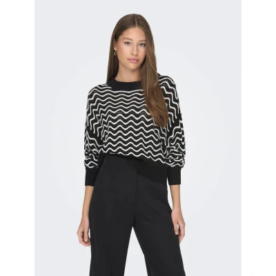 Abbildung von JDY Strickpullover black, Damen, Größe: Large, Black