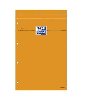 Abbildung von OXFORD 5 Stück orange A4+ kleine Fliesen, mm, geheftet, 80 Blatt, orangefarbener, beschichteter Karteneinband