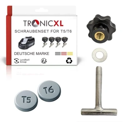 Abbildung von TronicXL Ladekantenschutz Befestigungsschrauben für VW BUS T5 T6 Zubehör Multiflexboard Bulli, T5, T6, Edelstahl
