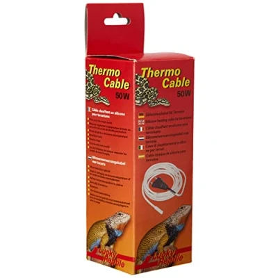Abbildung von Lucky Reptile Thermo Cable 50 W Heizkabel für Terrarien 6,5 m Kabel mit 1,5 Kaltzuleitung schnelle Aufheizung &amp; gleichmäßige Wärme Silikon wasserdicht Terrarium Zubehör