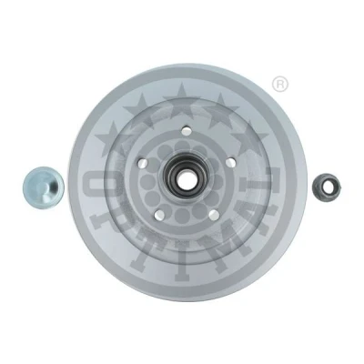 Abbildung von OPTIMAL 702983BS3 Bremsscheibe 300, 300 11 5/5 108 voll beschichtet mit integriertem Radlager, ABS Sensor RENAULT: MEGANE 2