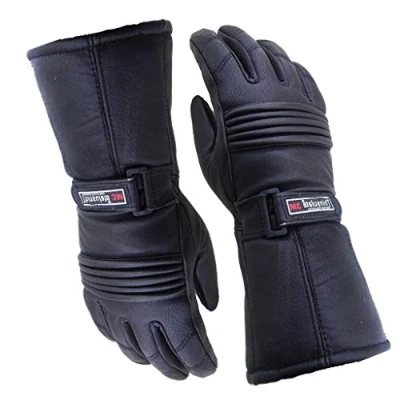 Abbildung von Mens Leather Winter Thermal Labelled Waterproof Inserts Thinsulate Motorcycle Gloves XXL
