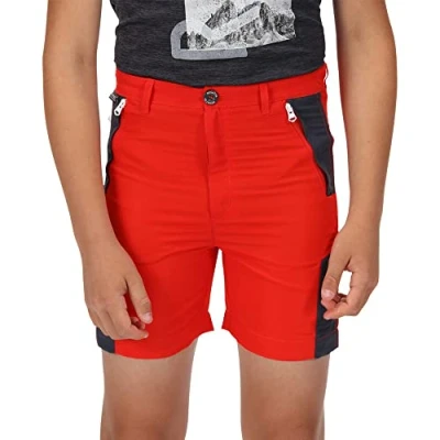 Abbildung von Regatta Sorcer Mount Shorts II Wasserabweisende, schnell trocknende, reflektierende für Kinder. Mit DWR und Isoflex Technologien. Zum Wandern geeignet.
