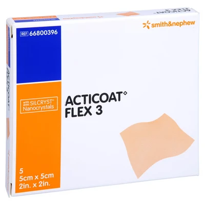 Abbildung von Acticoat Flex 3 5x5 cm Verband 5 St