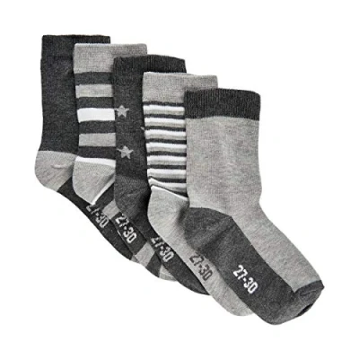 Abbildung von Minymo Unisex Kinder Socken mit Muster Socks, Light Grey Melange, 31 34 EU