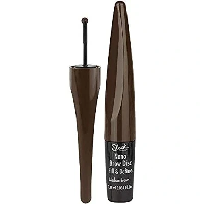 Abbildung von Sleek Nano Brow Disc Fill &amp; Define Augenbrauengel Medium Brown