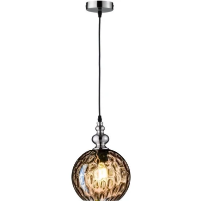 Abbildung von Fischer &amp; Honsel Pendelleuchte Uller 1x E27 max. 40,0 Watt, nickelfarben, 69567, 20 x 140 cm (LxBxH)